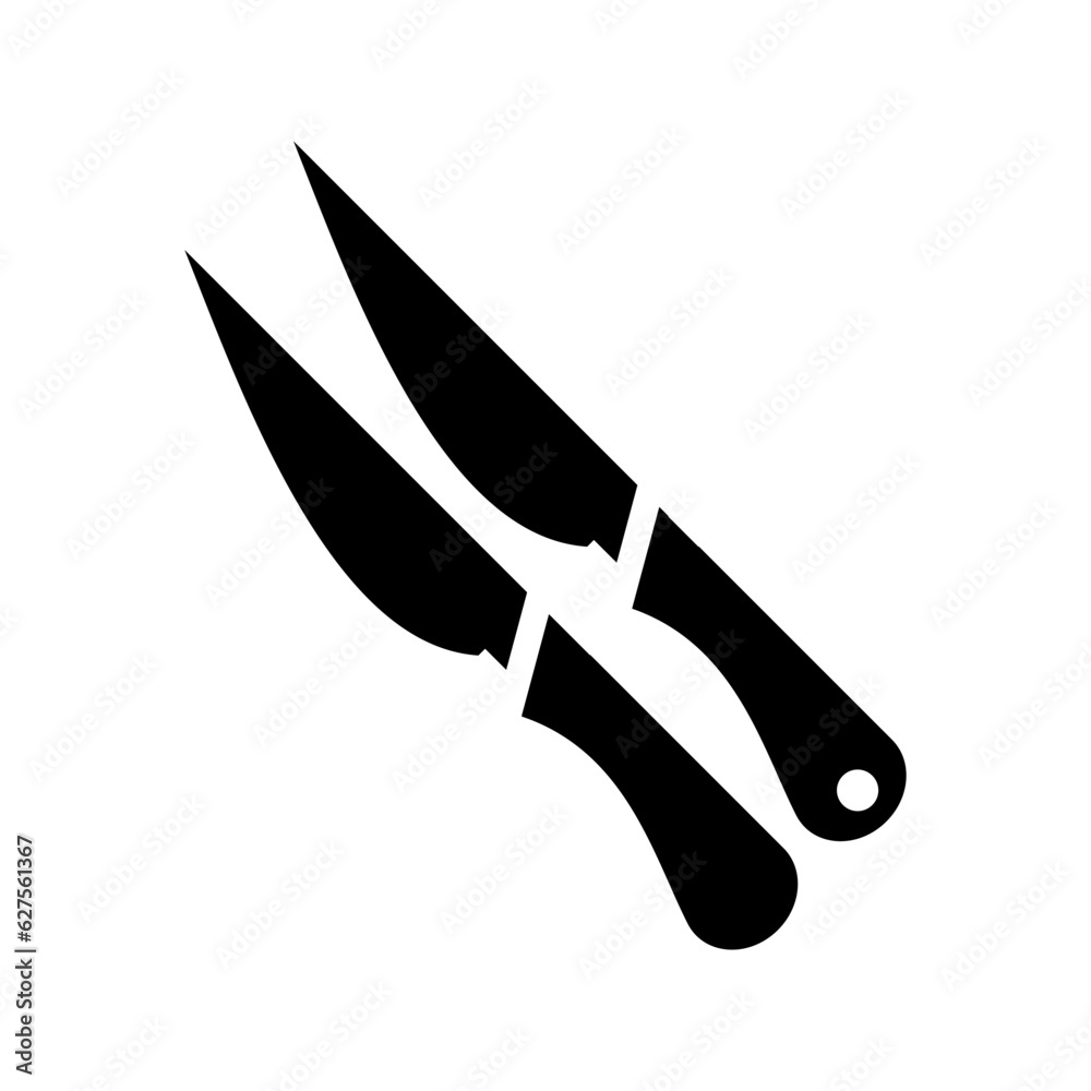 Obraz premium knife icon vector design templates