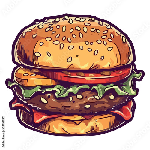 Gourmet cheeseburger design