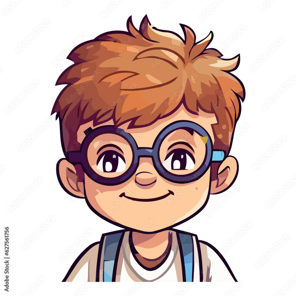 Obraz premium Cheerful boy with sunglasses