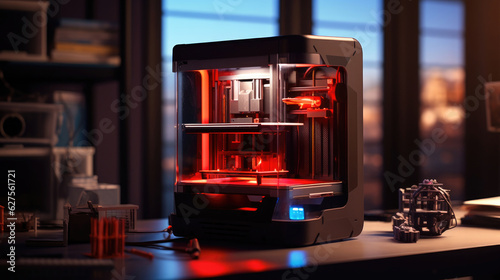Obraz na płótnie 3d printer on the desk