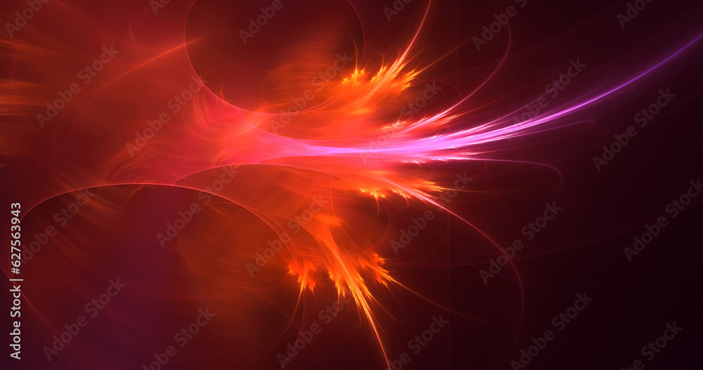 Fototapeta premium 3D rendering abstract technology fractal background