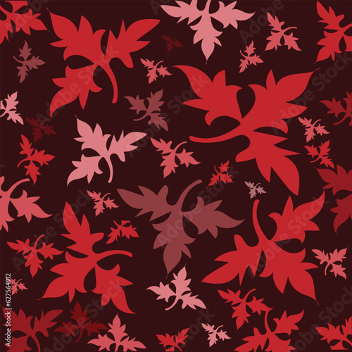 autumn leafs seamless patterns © Ida Ratna