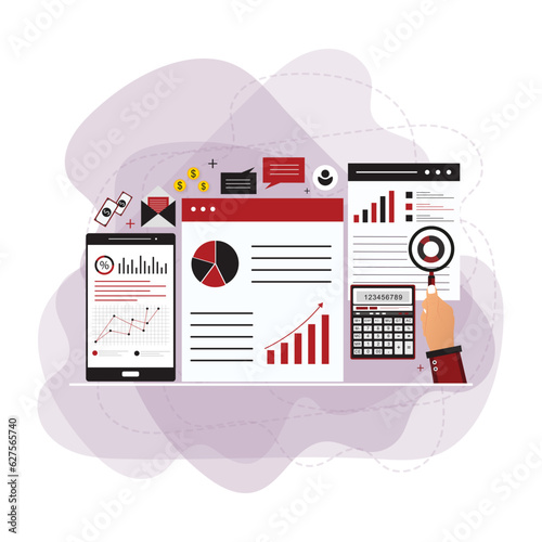 Digital Accounting concept 