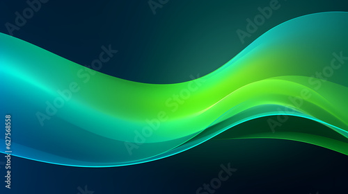 Abstract Colorful Wave Background - A Vibrant Kaleidoscope of Gradient Waves, Ethereal Waveforms - Abstract Wallpaper in Harmonious Gradients