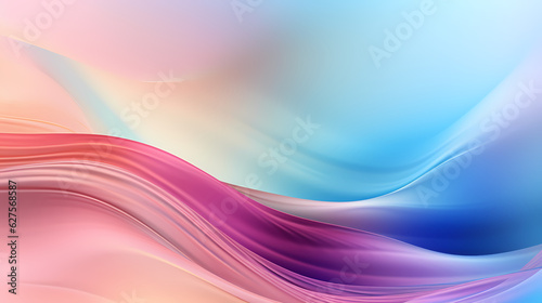 Abstract Colorful Wave Background - A Vibrant Kaleidoscope of Gradient Waves, Ethereal Waveforms - Abstract Wallpaper in Harmonious Gradients