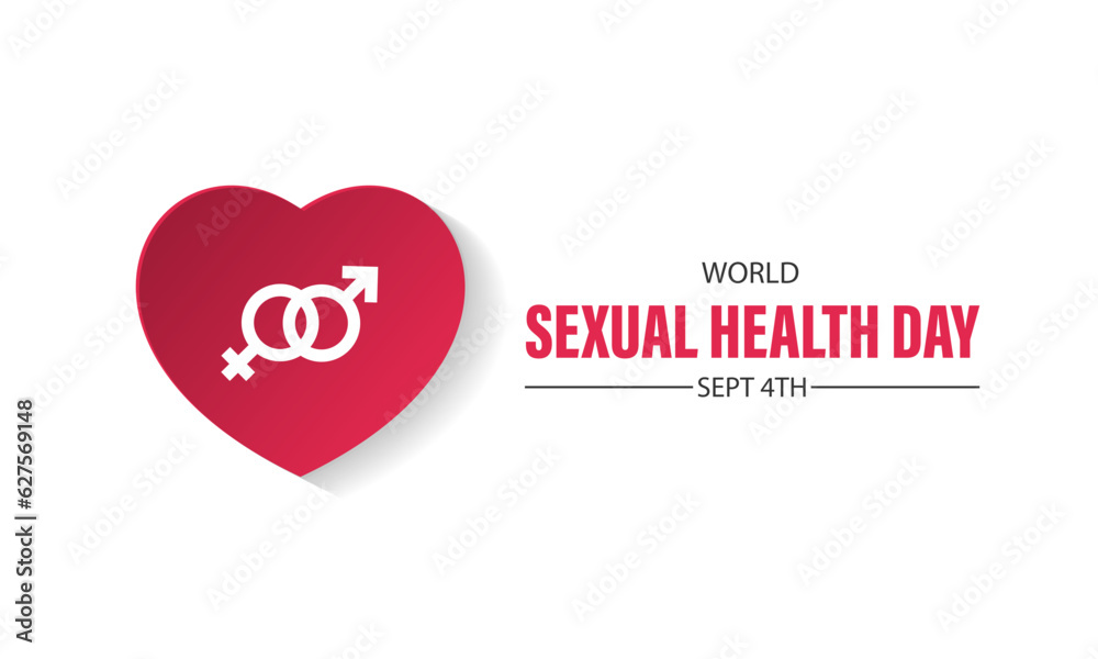 World Sexual Health Day September 4th background vector illustration 