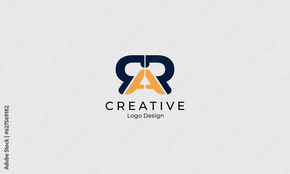 Creative minimal lettering logo design vector illustration Creative minimal lettering logo design vector illustration