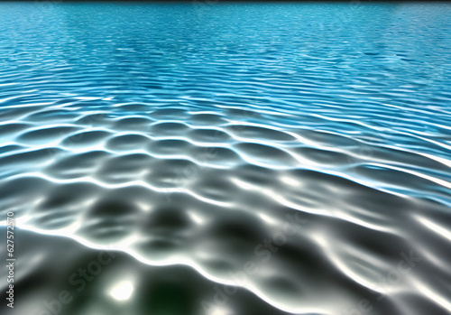 blue water ripples. Generative AI
