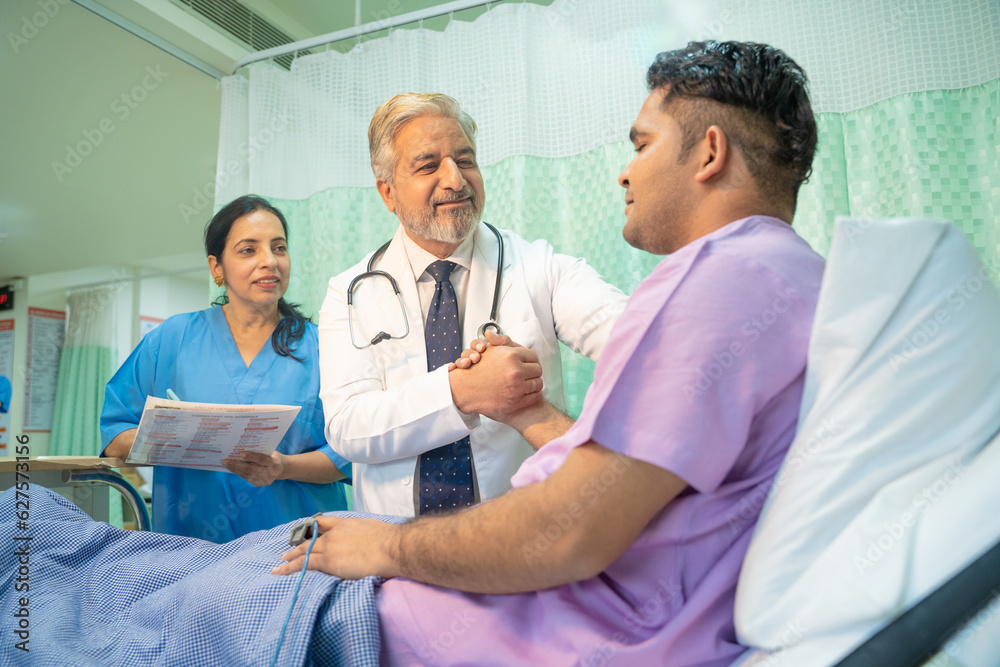 Doctor helping and support to patient while medical examination. trust and ethic concept. Doctor helping and support to patient while medical examination. trust and ethic concept.