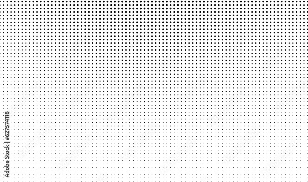 Abstract halftone dotted background. Monochrome grunge pattern with dot and circles. Vector modern pop art texture for posters, sites, business cards, cover, postcards, labels, stickers layout