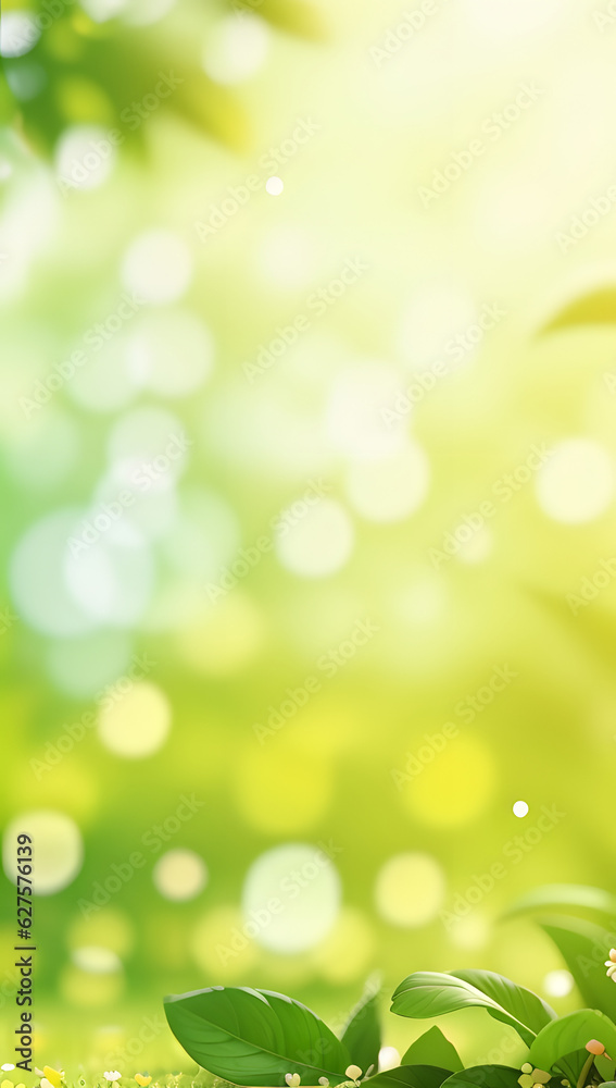 GREEN FRESH LEAF BACKGROUND - Generative AI technology GREEN FRESH LEAF BACKGROUND - Generative AI technology
