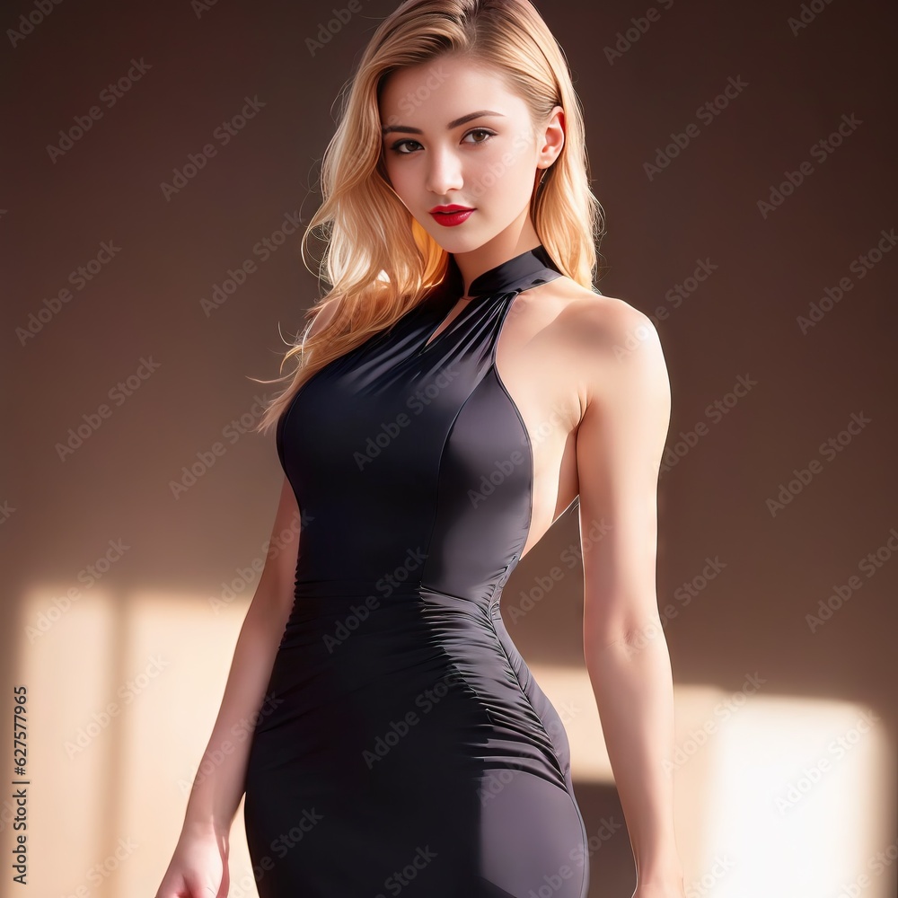 Fototapeta premium portrait of a woman made with generative ai