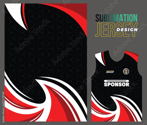 Vector jersey sports design for racing cycling football gaming motocross
