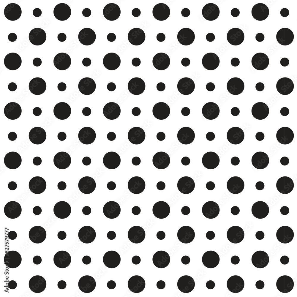 Vector black polka dot seamless pattern Vector black polka dot seamless pattern