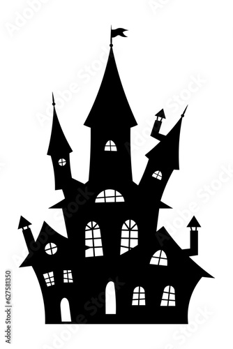 Black Halloween house