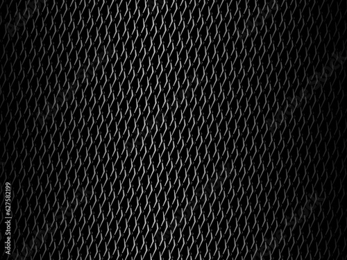 Photographie Black metal texture steel background. Perforated metal sheet.