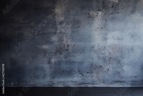 Midnight Indigo Wallpaper, Flat Frontal Texture with Fine Graining, Modern Concrete Feel. Generative AI