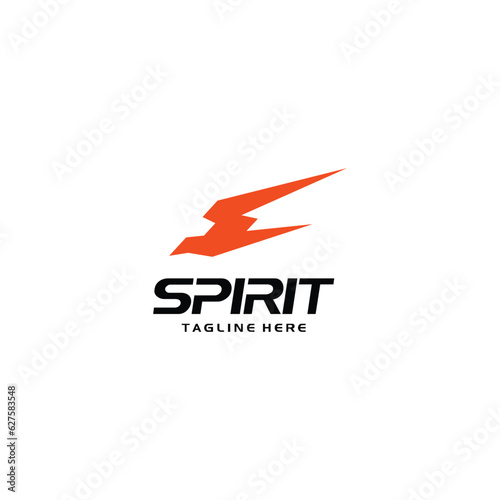 Arctic bird sport logo design template vector