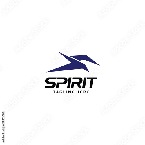 Arctic bird sport logo design template vector