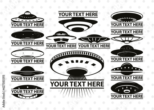 UFO Split Monogram, UFO Silhouette, UFO Svg, Alien Ship Svg, Flying Saucer Svg, Space Svg, Spaceship Svg, Rocket Ship Svg, SB00055