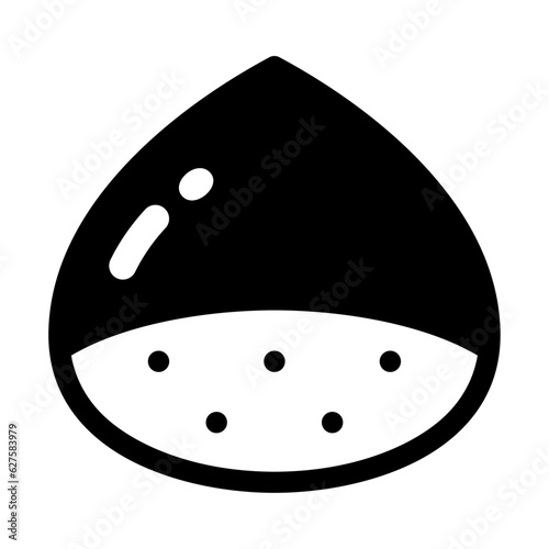 栗のシルエットアイコン