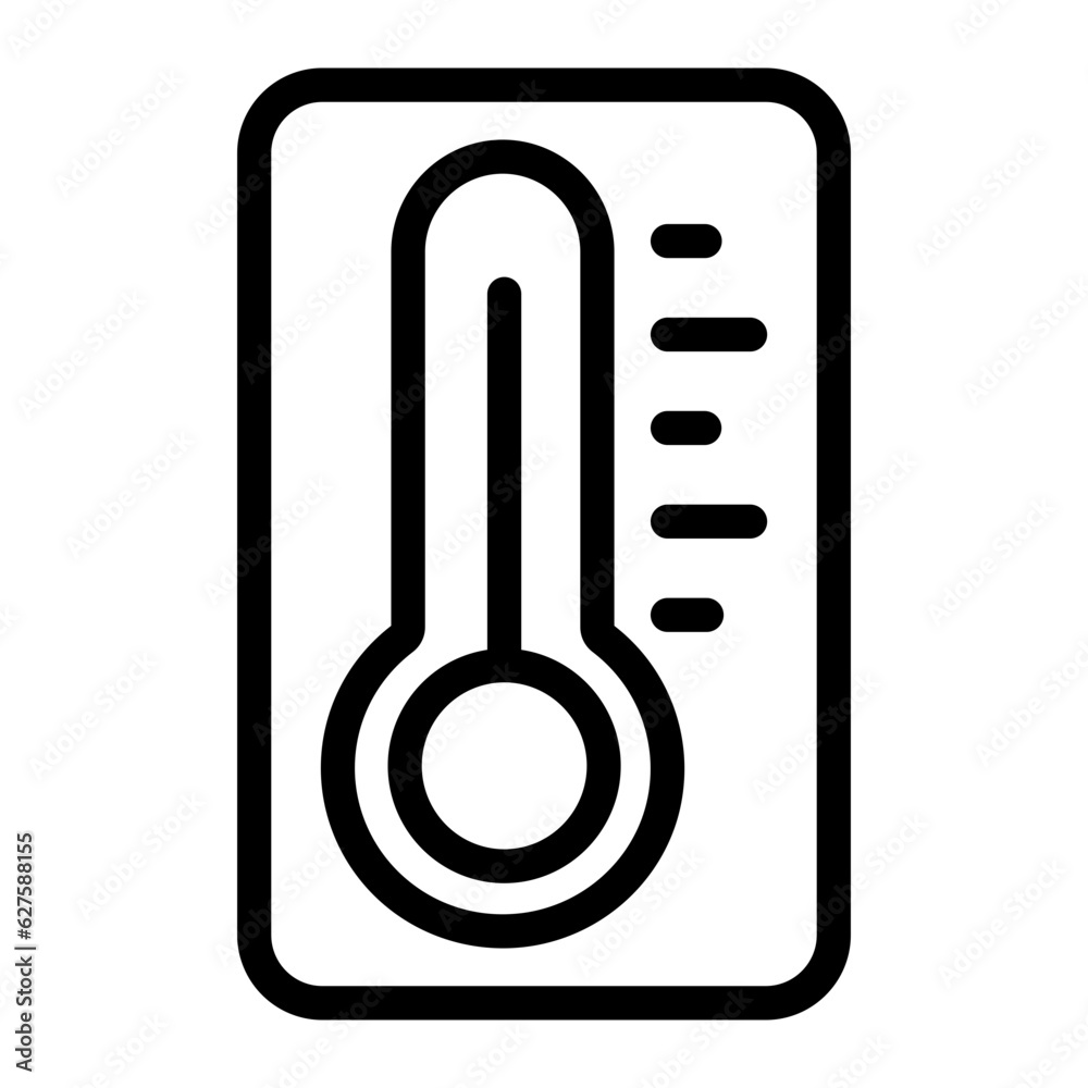 thermometer line icon thermometer line icon