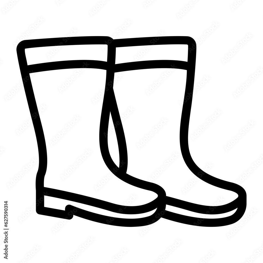 boots line icon