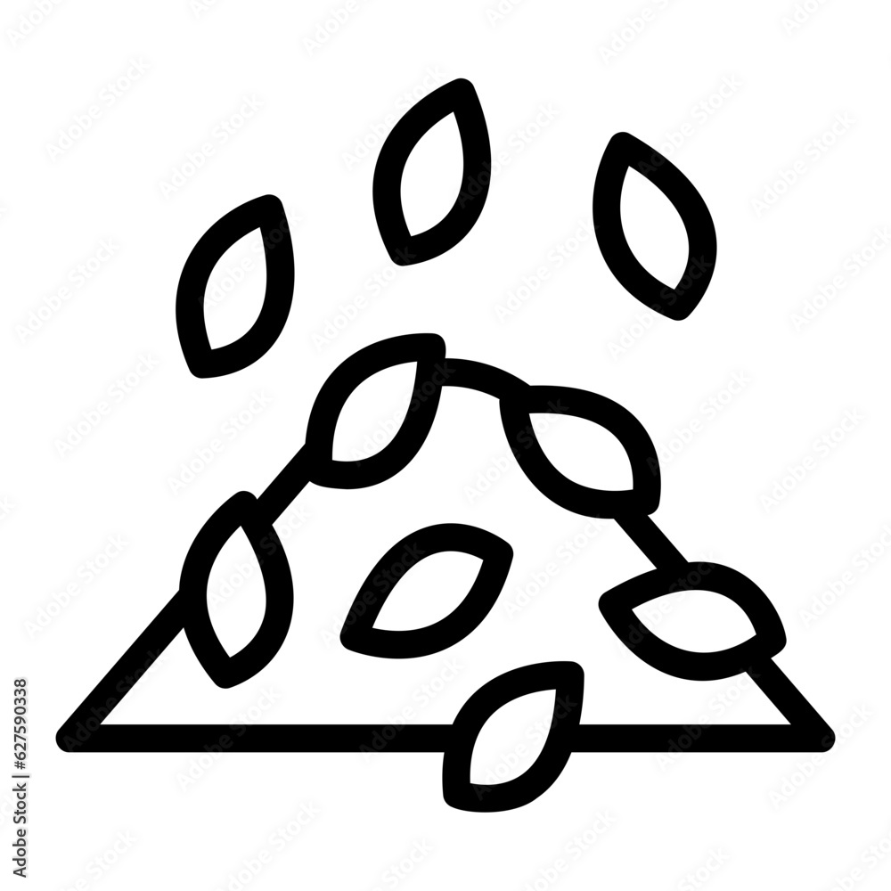 dry leaf line icon dry leaf line icon