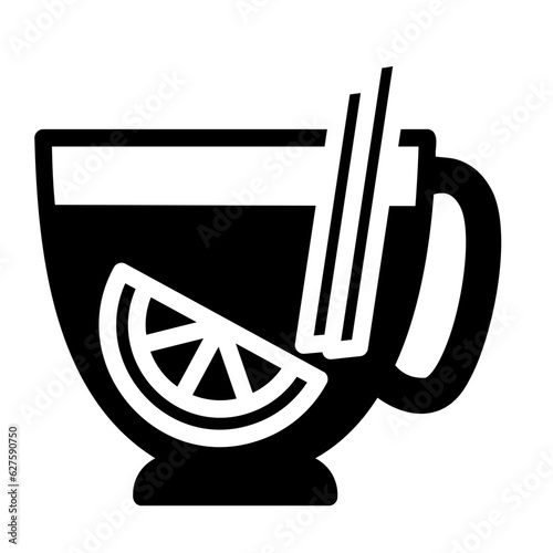 mulled wine glyph icon