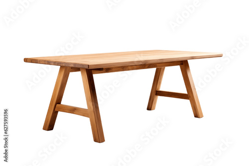 Dining Table Isolated on Transparent Background. Generative AI