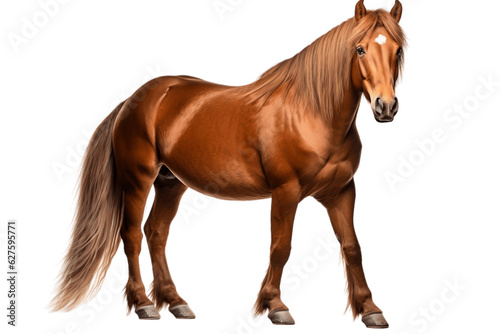 Horse Isolated on Transparent Background. Generative AI