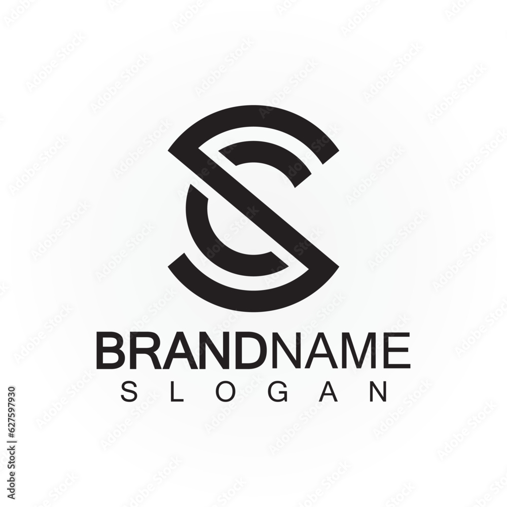 Alphabet letters monogram logo CS,SC,S and C, elegant and Professional letter icon design Alphabet letters monogram logo CS,SC,S and C, elegant and Professional letter icon design
