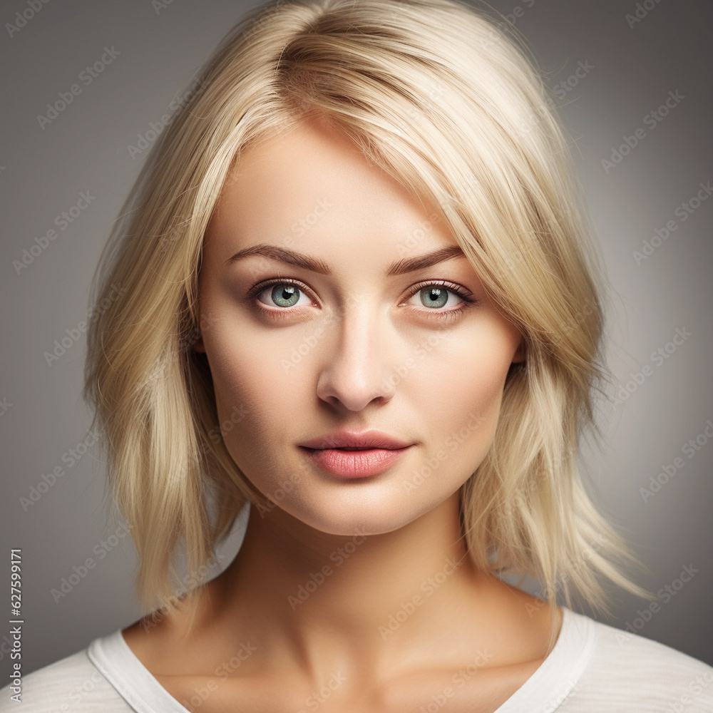beautiful woman close up portrait. Generative AI beautiful woman close up portrait. Generative AI