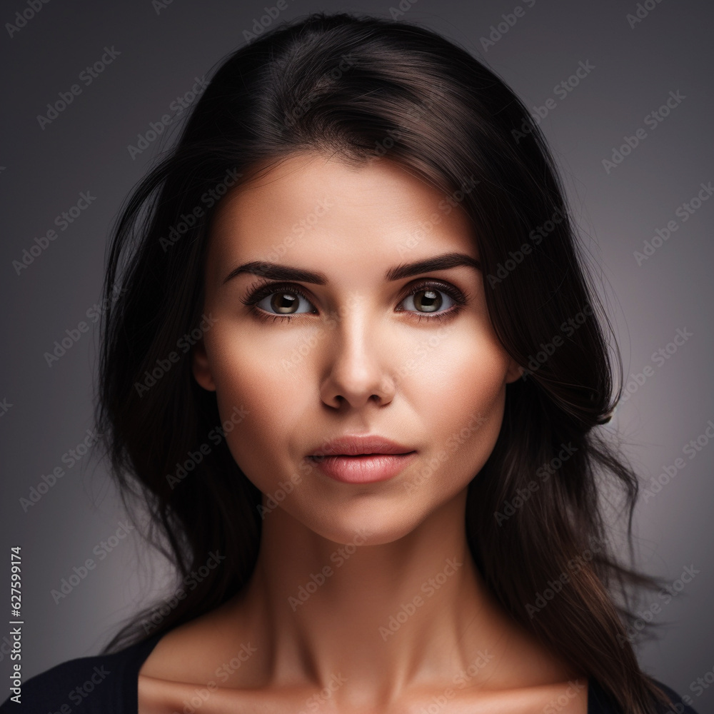 beautiful woman close up portrait. Generative AI beautiful woman close up portrait. Generative AI