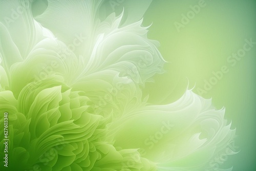 Light background in pastel green. Generative AI