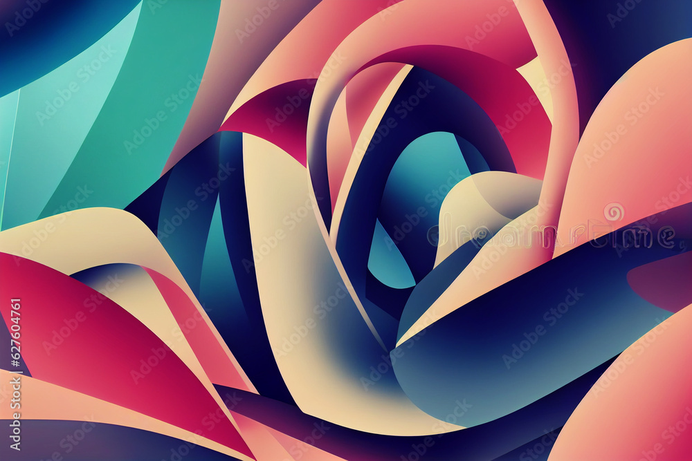 Organic abstract gradient wallpaper background header illustration