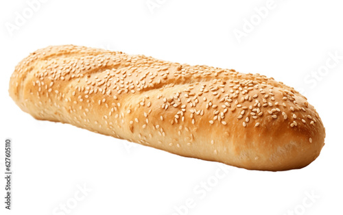 Sesame Roll isolated on transparent background. AI