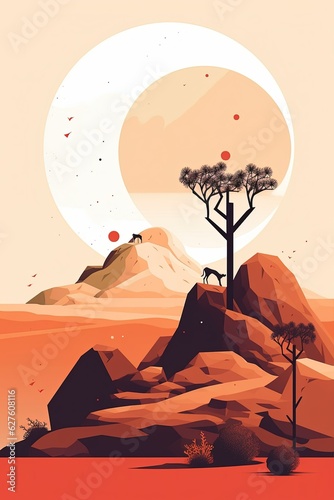 Graphic landscape 