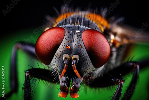 close up eyes's insect, macro, close up shots, ai generated. 