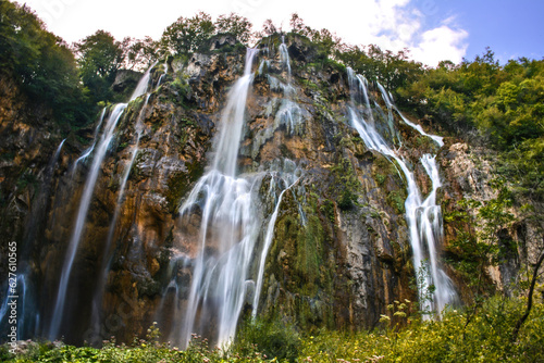 The Great Waterfall of Plitvice Lakes National Park  Veliki Slap  - Croatia