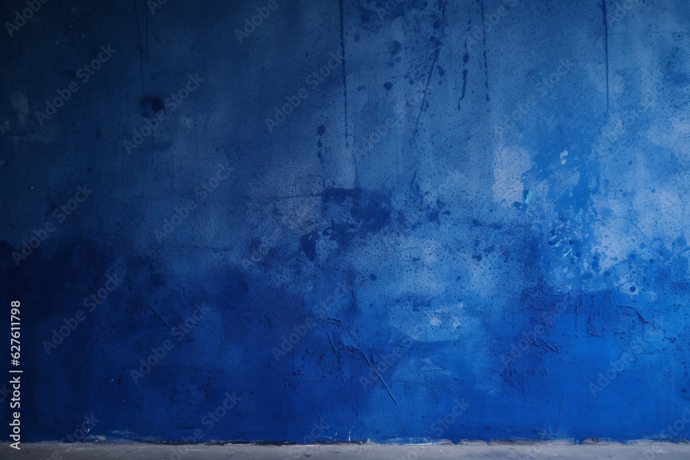 Obraz premium Royal Blue Wallpaper, Flat Frontal Texture with Fine Graining, Modern Concrete Feel. Generative AI