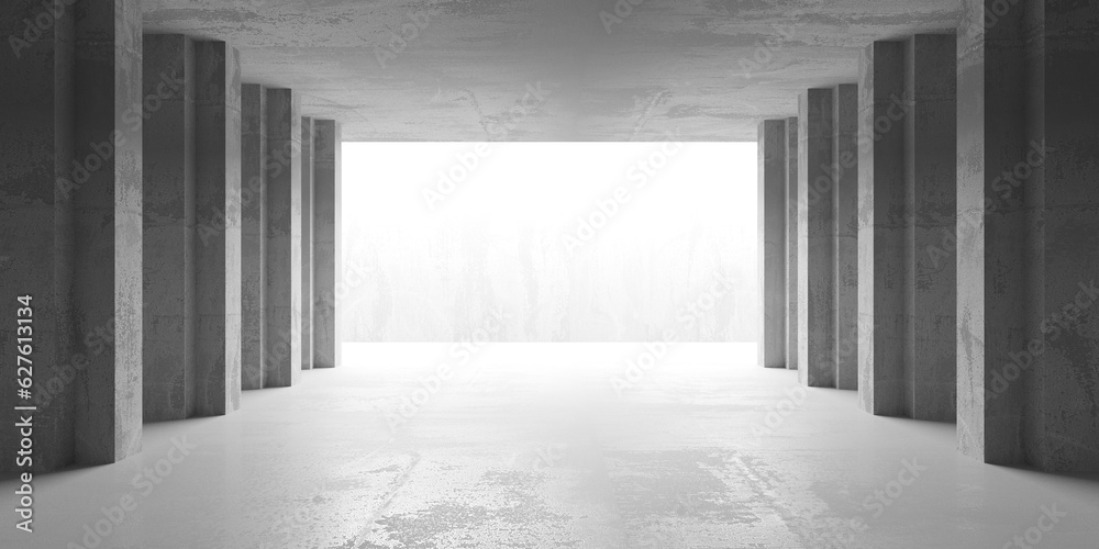Abstract empty modern interior. Concrete walls Abstract empty modern interior. Concrete walls