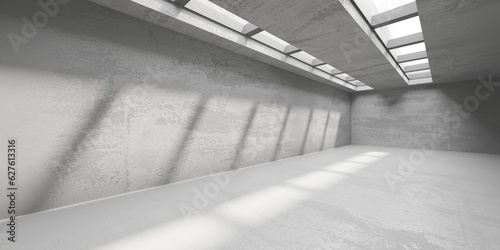 Abstract interior design concrete room. Architectural background