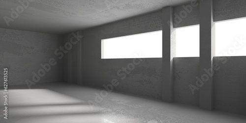 Abstract architecture interior background. Modern concrete room