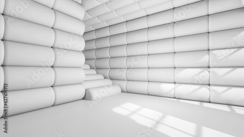 Empty room with Wall Background. 3D illustration, 3D rendering	
