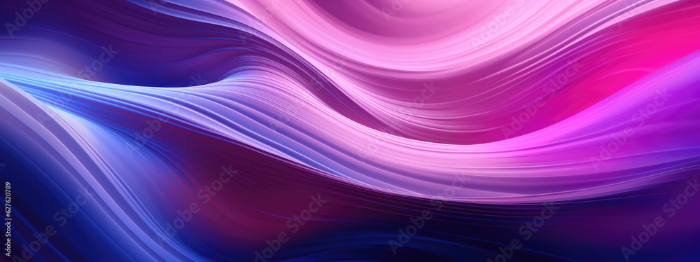 abstract blue and purple wavy background with glowing lines and bokeh effect. created with generative AI technology. abstract blue and purple wavy background with glowing lines and bokeh effect. created with generative AI technology.