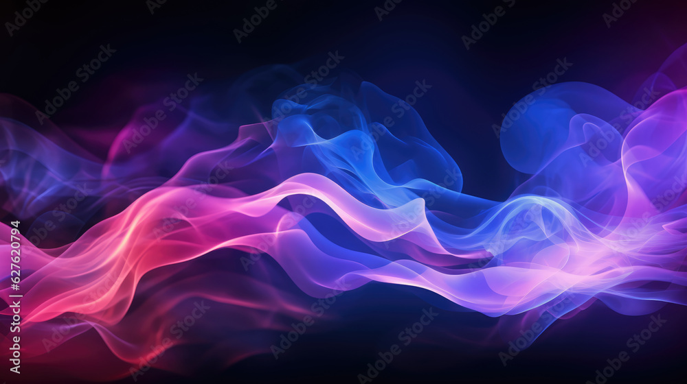 Abstract light painting background. Futuristic wave. illustration. created with generative AI technology. Abstract light painting background. Futuristic wave. illustration. created with generative AI technology.