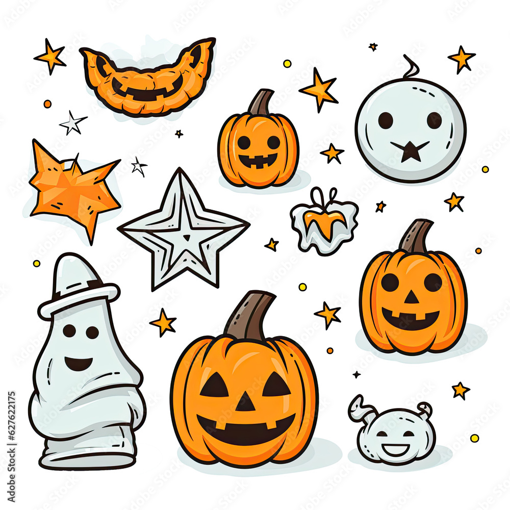 Halloween elements generative ai Halloween elements generative ai