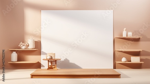 Beautiful interior background for product presentation.