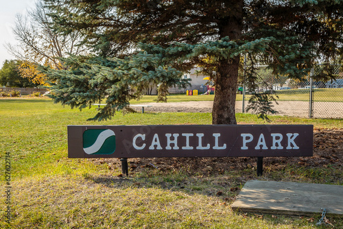 Cahill Park in the city of Saskatoon, Canada